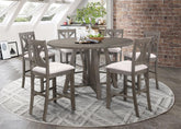 Coaster Athens 7-piece Counter Height Dining Set Barn Grey Model 109858-S7